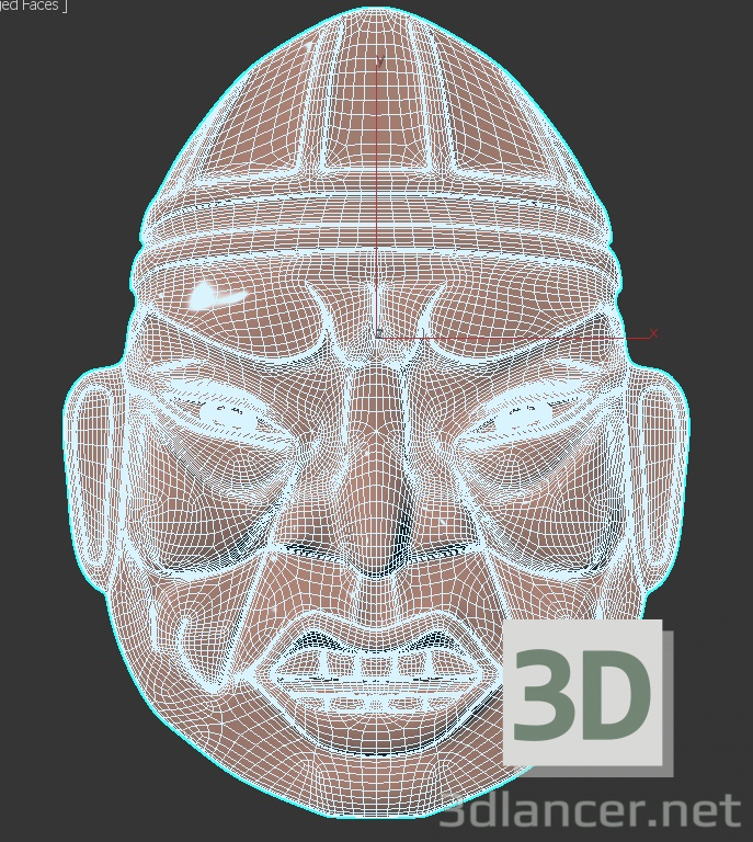 modèle 3D de Masque asiatique acheter - rendu