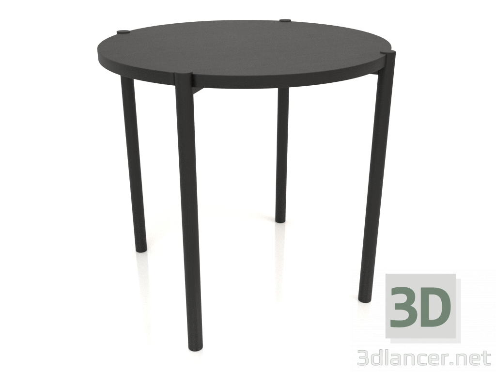 modello 3D Tavolo da pranzo DT 08 (estremità dritta) (P=790x754, legno nero) - anteprima