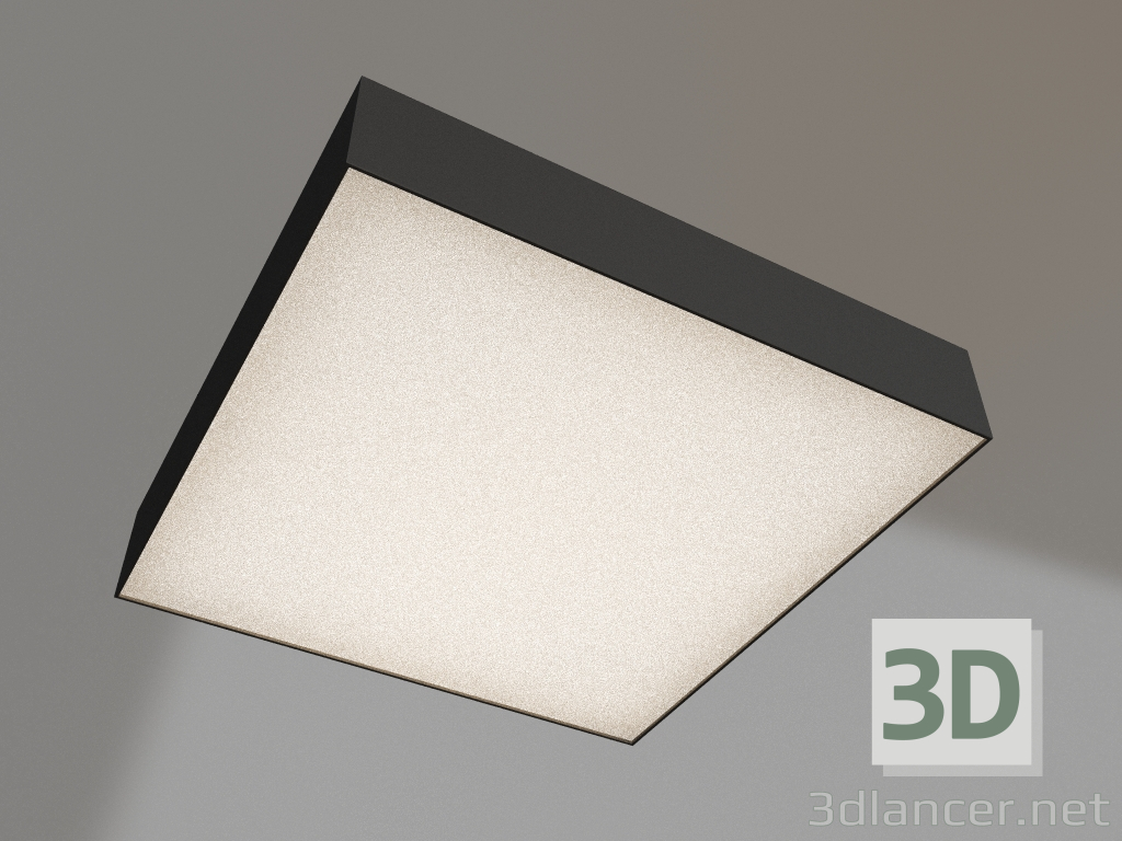 3D modeli Lamba SP-QUADRO-S350x350-30W Warm3000 (BK, 120 derece, 230V) - önizleme