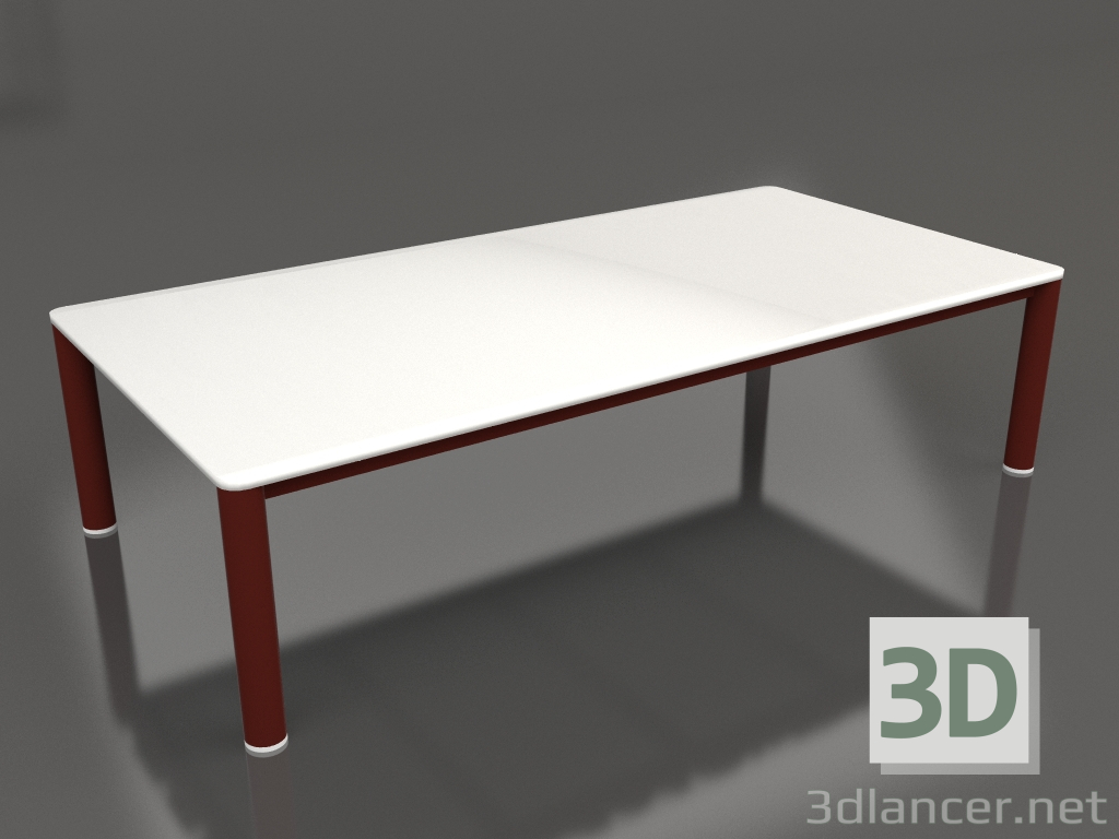 modèle 3D Table basse 70×140 (Rouge vin, DEKTON Zenith) - preview