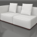 3d model Sofa module, section 1 left (Wine red) - preview