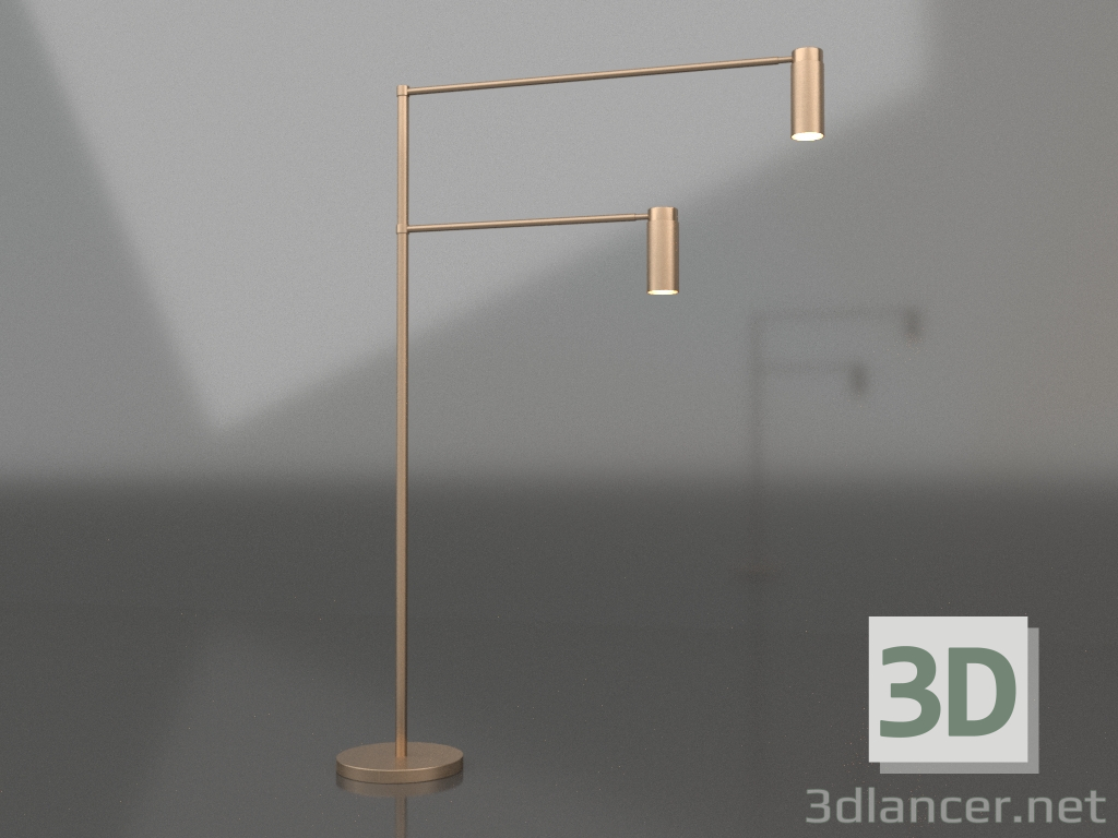 3d model Lámpara de pie DUO (opción 1) - vista previa 3d model Lámpara de pie DUO (opción 1) - vista previa
