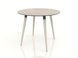 Dining table BRUNO 900x900x750 mm (bleached oak)