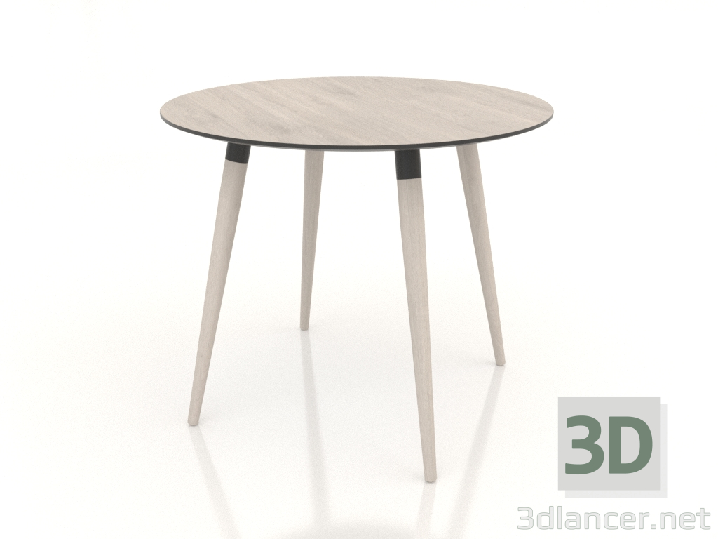 Modelo 3d Mesa de jantar BRUNO 900x900x750 mm (carvalho branqueado) - preview