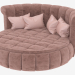 3d model Round Alberta bed - preview