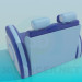 modèle 3D Chaise canapé - preview