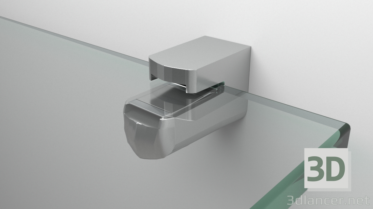 Modelo 3d Soporte_Repisa_Vidrio - preview