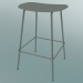 3d model Bar stool with Fiber tube base (H 65 cm, Gray) - preview