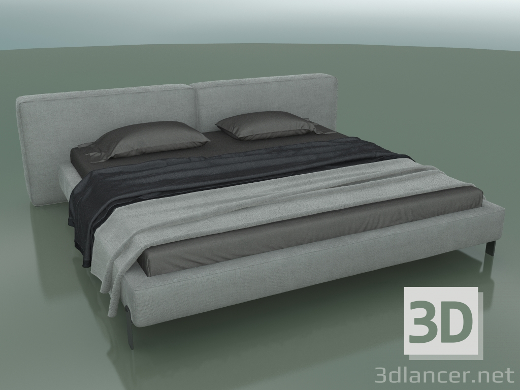 modello 3D Letto matrimoniale Vogue sotto il materasso 2000 x 2000 (2620 x 2370 x 780, 262VOG-237) - anteprima