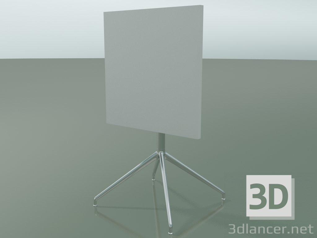 Modelo 3d Mesa quadrada 5706, 5723 (H 74 - 59x59 cm, dobrado, branco, LU1) - preview