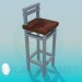 3d model High chair legs - preview