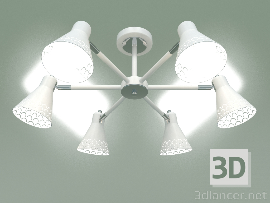 Modelo 3d Candelabro de teto Trina 70100-6 (branco) - preview