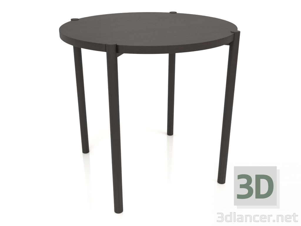 3d model Mesa de comedor DT 08 (extremo recto) (D=790x754, madera marrón oscuro) - vista previa