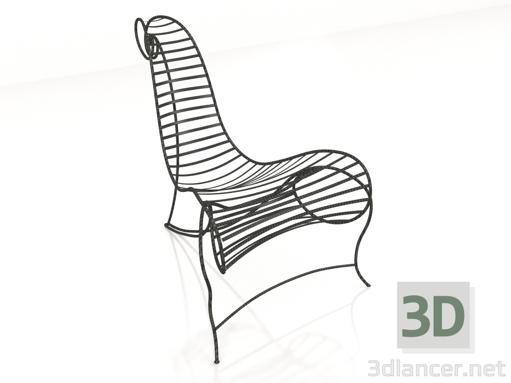 modello 3D Sedia - anteprima