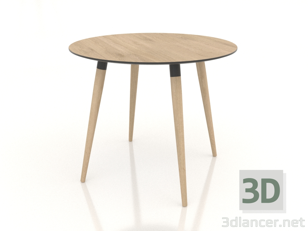 3d model Mesa de comedor BRUNO 900x900x750 mm (roble aclarado) - vista previa
