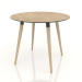 3d model Mesa de comedor BRUNO 900x900x750 mm (roble aclarado) - vista previa