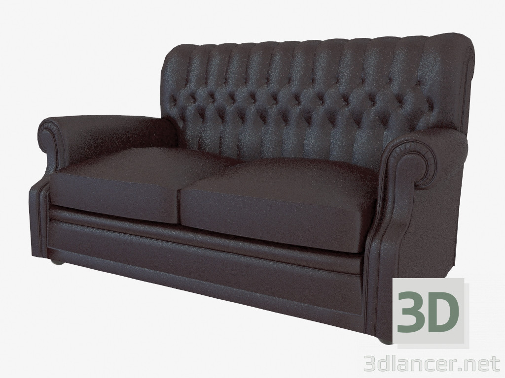 3d model Sofá de cuero - vista previa