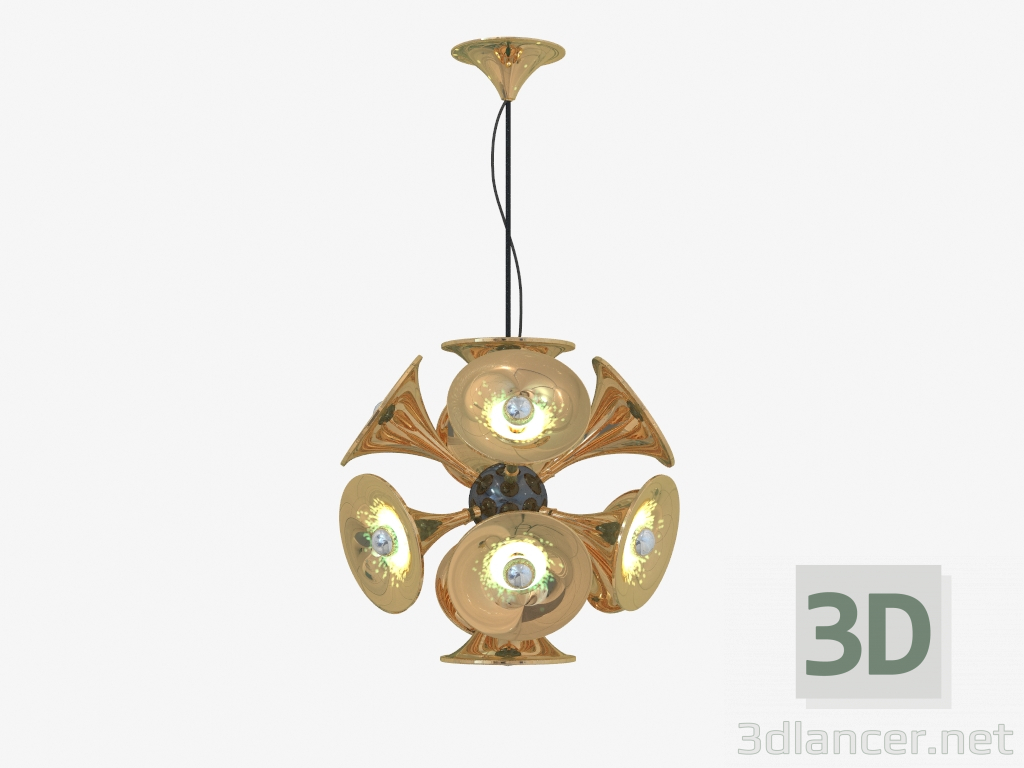 modello 3D Lampadario BOTTI - anteprima