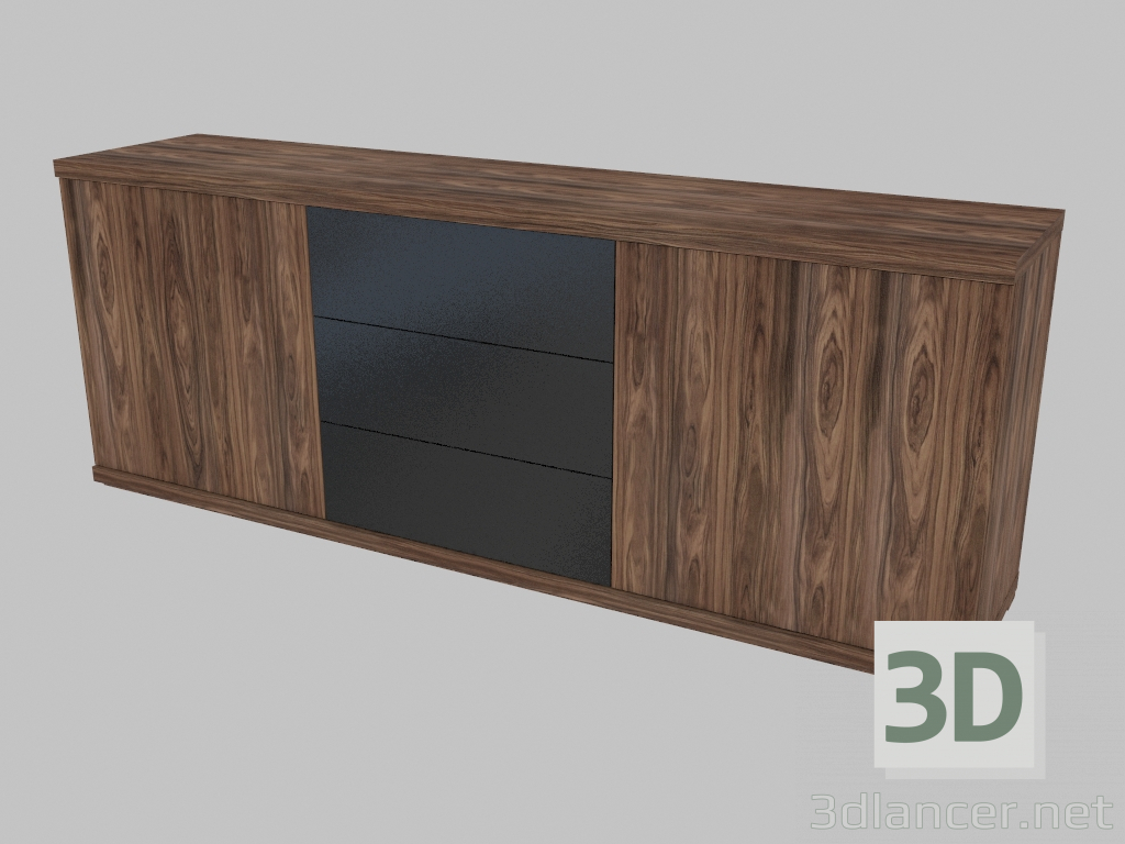 modèle 3D Buffet à trois sections (6160-27-2) - preview