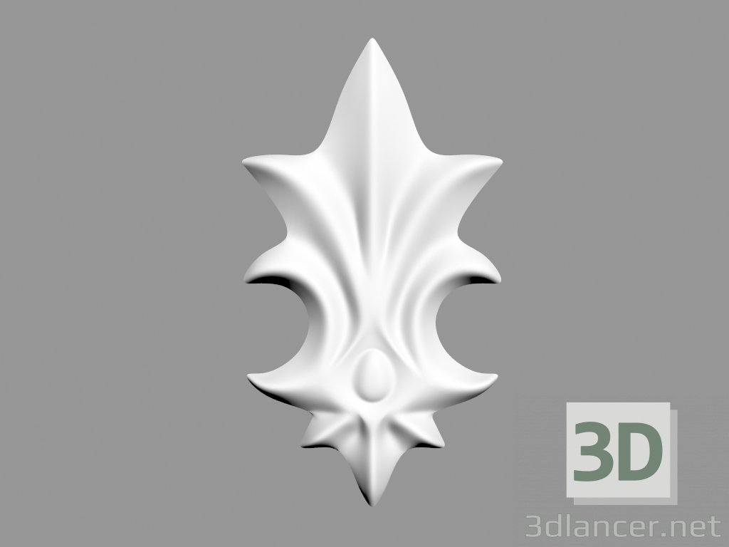 Modelo 3d Decoração de parede (F42) - preview