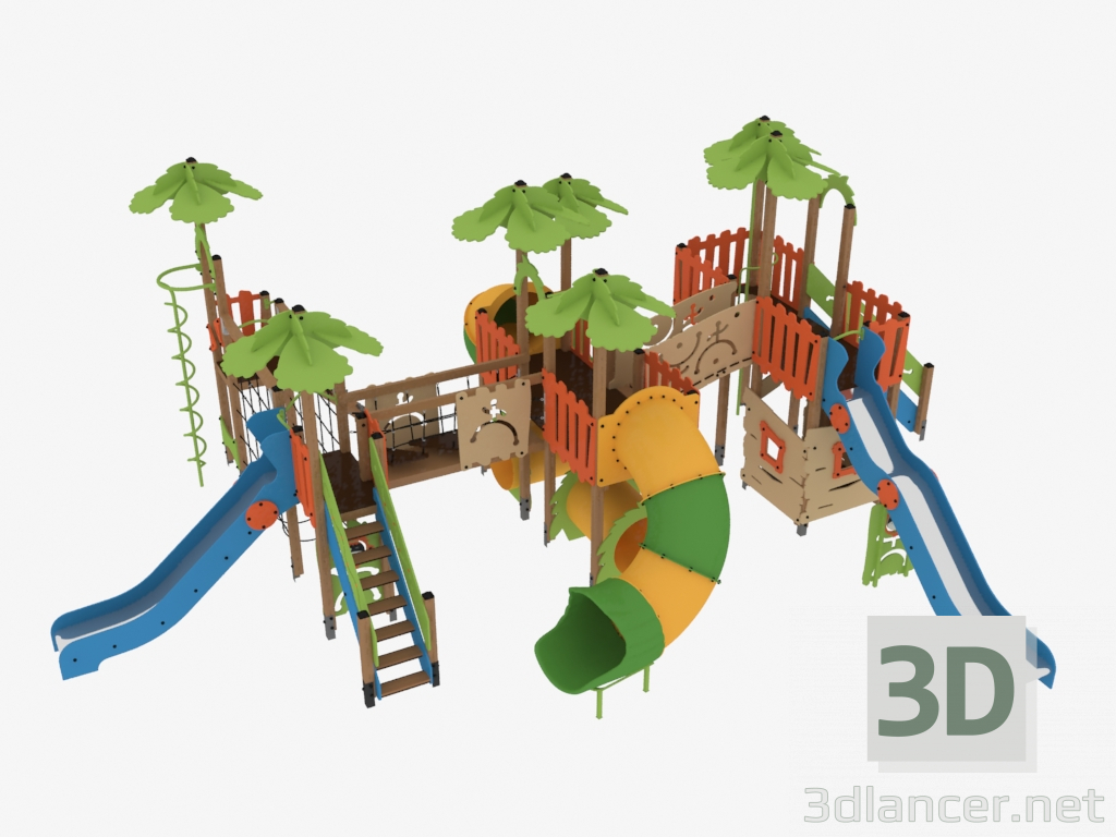 3D Modell Kinderspielanlage (T1408) - Vorschau