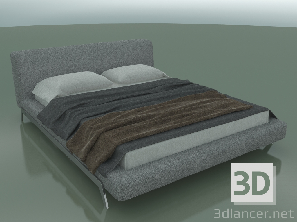 Modelo 3d Cama de casal Eterna sob o colchão 1600 x 2000 (1870 x 2470 x 780, 187ET-247) - preview