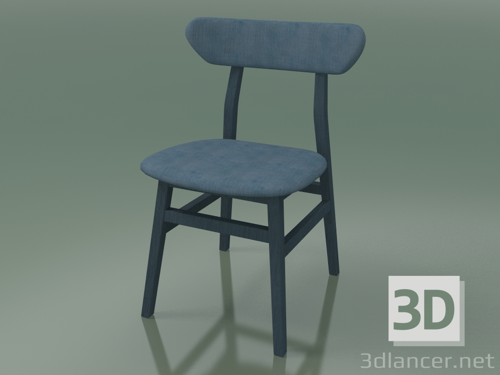 modèle 3D Chaise de salle à manger (221, bleu) - preview