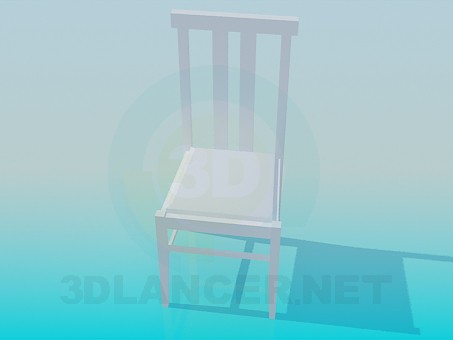 3d model Silla ordinaria - vista previa