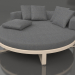 modello 3D Letto rotondo per relax (Sabbia) - anteprima