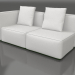 3d model Sofa module, section 1 left (Bottle green) - preview