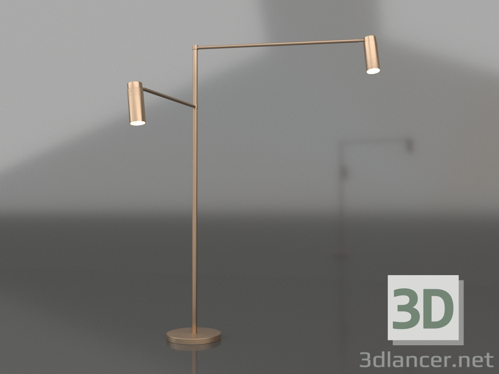 3d model Lámpara de pie DUO (opción 3) - vista previa 3d model Lámpara de pie DUO (opción 3) - vista previa