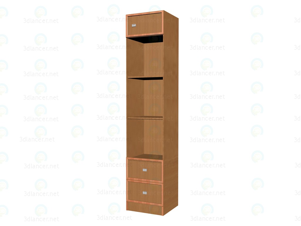 3d model Sección 1 puerta y 2 cajones A222 - vista previa