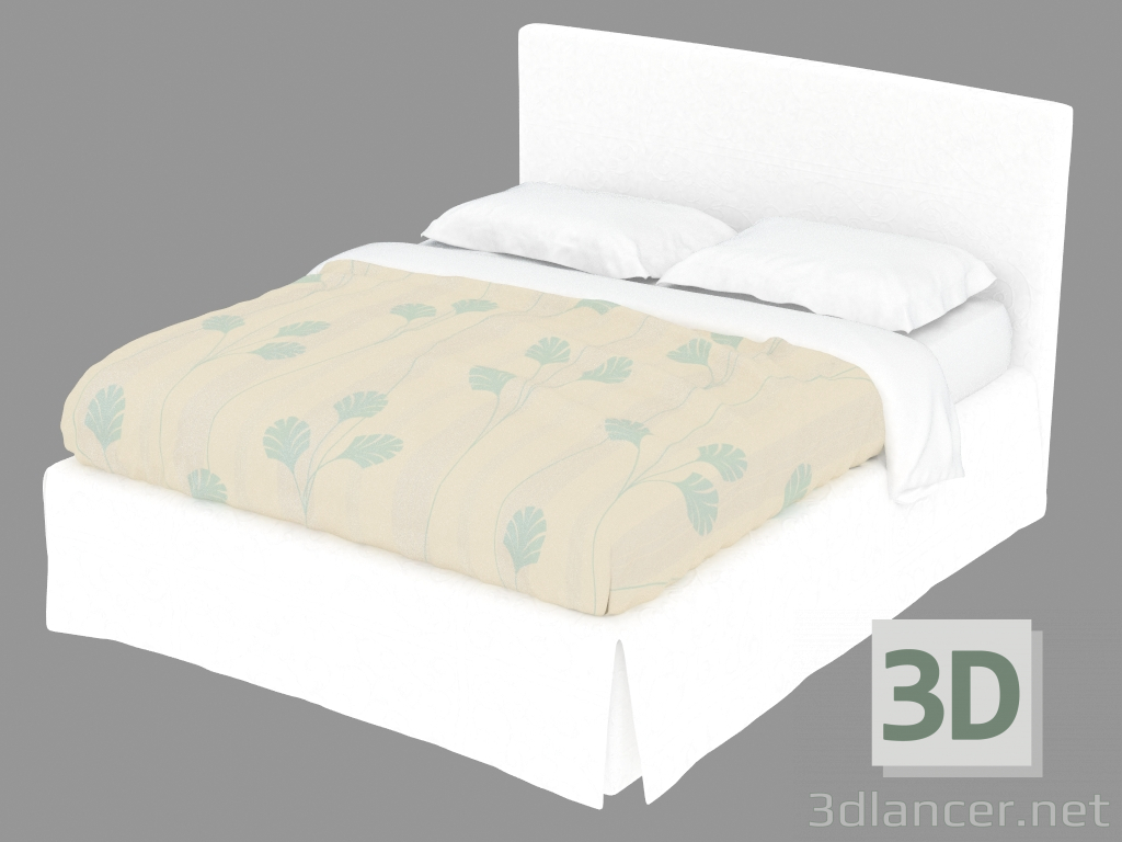 3D Modell Doppelbett Plaza - Vorschau