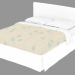 Modelo 3d Cama de casal Plaza - preview