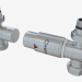 3d модель Автоматический терморегулятор прямой G 1/2" НР х G 3/4" НГ (набор) – превью