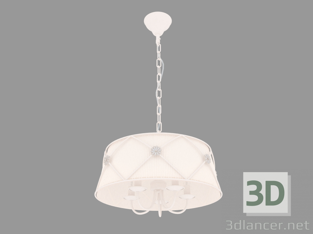 modello 3D Lampadario LEA (ARM369-05-G) - anteprima