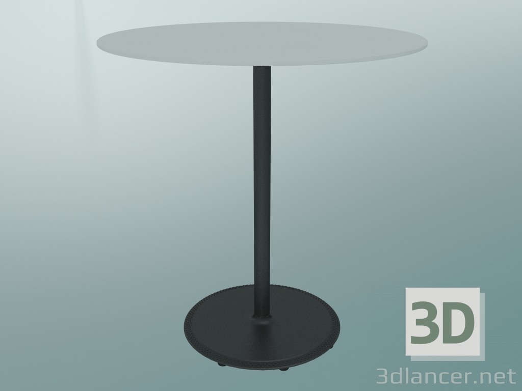 3d model Mesa BON (9382-01 (⌀ 70cm), H 74cm, blanco HPL, negro de hierro fundido) - vista previa