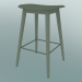 modèle 3D Tabouret de bar avec base en fibre de bois (H 65 cm, Dusty Green) - preview