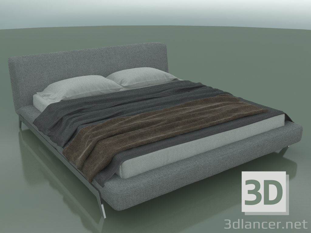 modello 3D Letto matrimoniale Eterna sotto il materasso 1800 x 2000 (2070 x 2470 x 780, 207ET-247) - anteprima