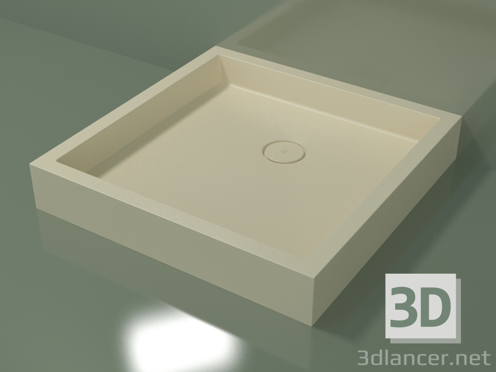 Modelo 3d Base de duche Alto (30UA0130, Bone C39, 90x90 cm) - preview