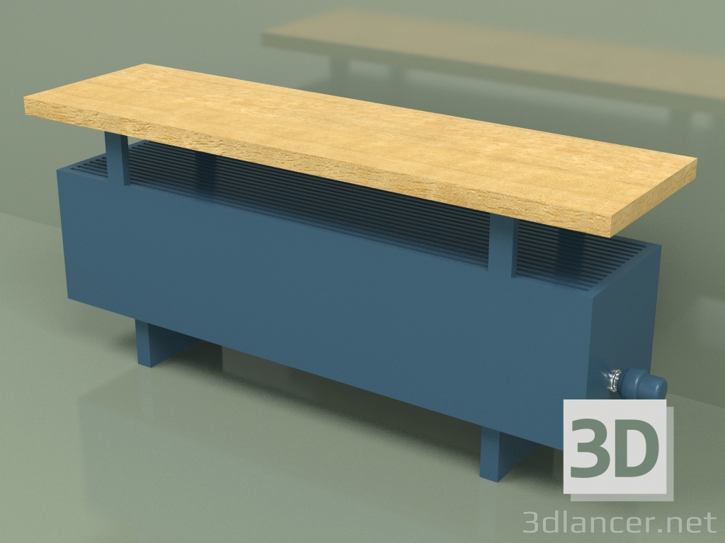 modèle 3D Convecteur - Banc Aura (240x1000x236, RAL 5001) - preview