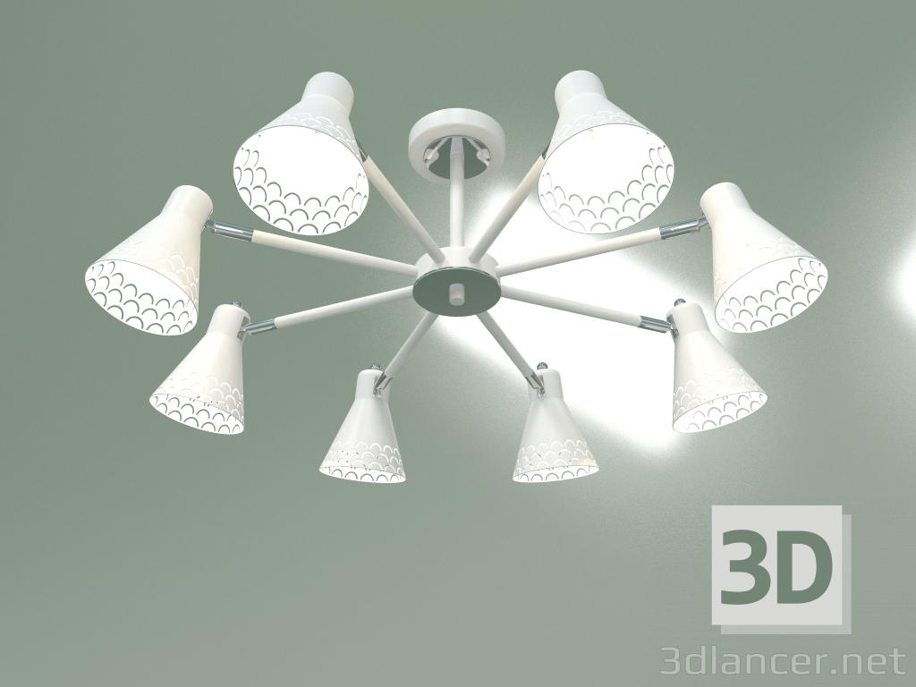 3d model Araña de techo Trina 70100-8 (blanco) - vista previa