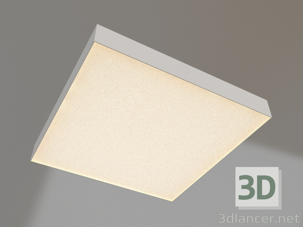 3D Modell Lampe SP-QUADRO-S500x500-50W Warm3000 (WH, 120 Grad, 230V) - Vorschau