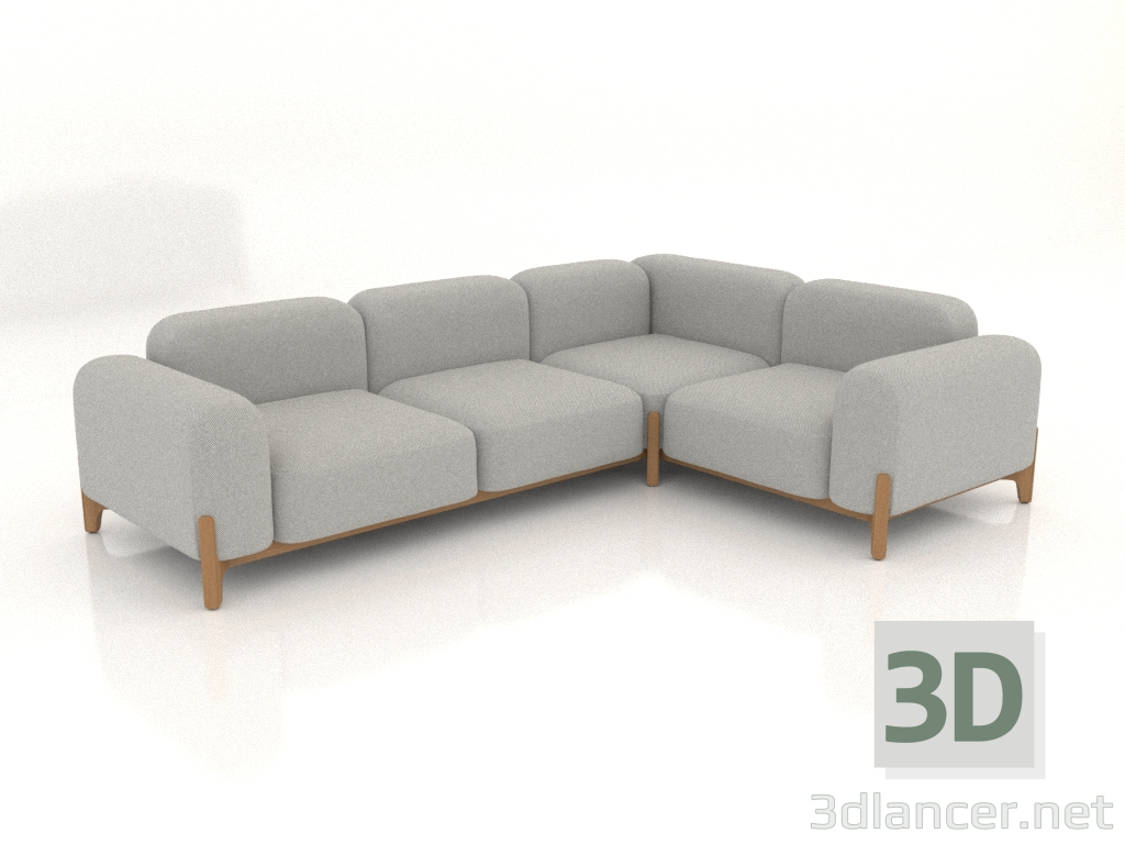 3d model Sofá modular (composición 28) - vista previa