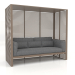 3d model Al Fresco sofa with aluminum frame and high back (Bronze) - preview