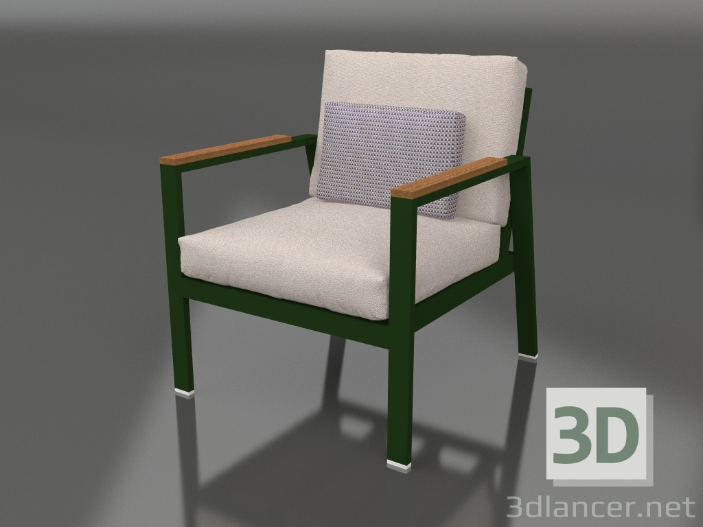 3d model Armchair XS (Bottle green) - preview