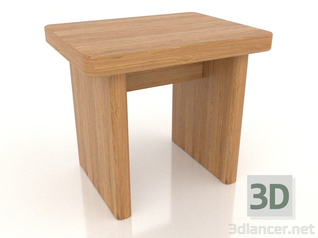 3d model Taburete (roble natural) - vista previa