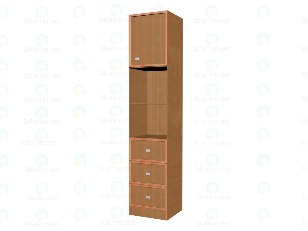 3d model Sección 1 puerta y 3 cajones A223 - vista previa