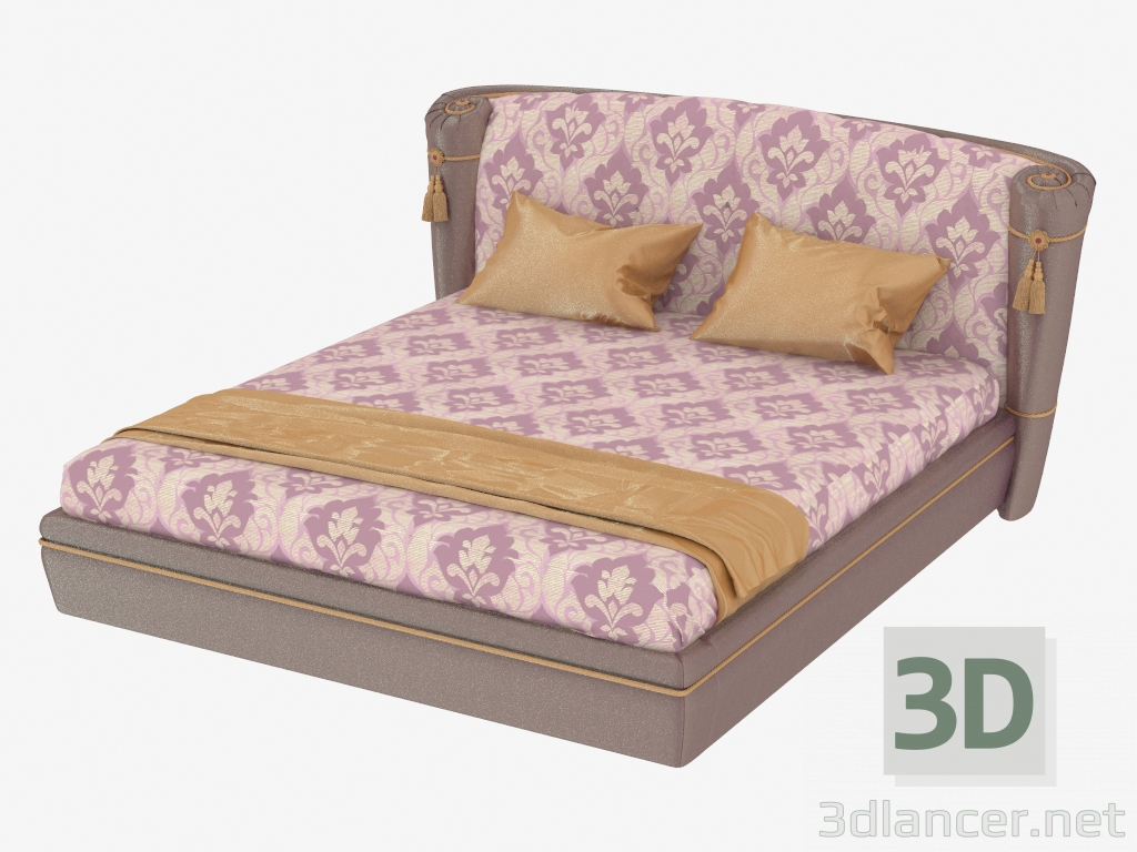 Modelo 3d cama de casal Pompei - preview