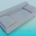 3d модель Диван – превью